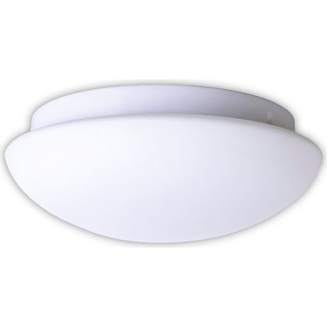 Plafonnier LED avec Détecteur de Mouvement et Capteur Crépusculaire 15W Blanc en Métal et Verre - PANGIVO (1/5)