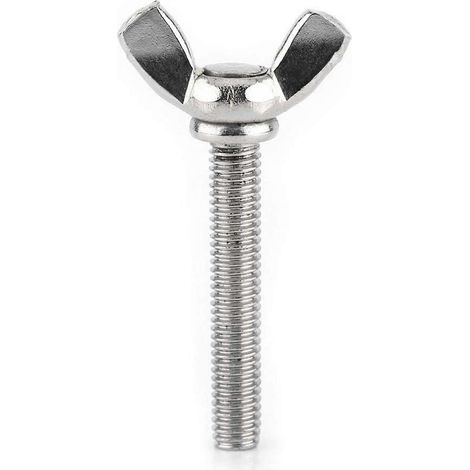 Ensemble de 10 vis et boulons à ailettes M5, en acier inoxydable 304, tous filetés (M5 x 40 mm) (1/5)