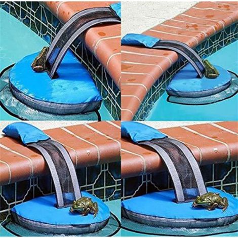 Rampe Piscine - Protection Canal Évacuation - Pour Animaux Petits - 2 Pièces (1/3)