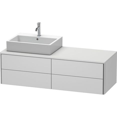 Meuble sous-vasque XSQUARE 400x1400x548m avec éclairage li blanc sdm