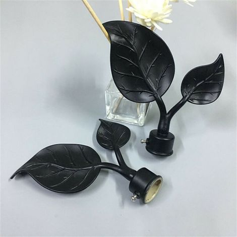 1 pièce en forme de feuille, embout de tringle à rideau, extrémité de tringle à rideau, capuchon de tête de tringle à rideau A, (1/2)