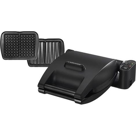 Gaufrier et croque-monsieur Lagrange Premium 019462 1200 W Noir