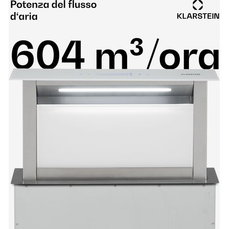 Klarstein Royal Flush Eco cappa aspirante, 60 cm, 604 m³/h, A+ (1/3)