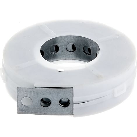 Bande perforée – en acier galvanisé Sendzimir 3 m – Largeur 20 mm – Ø trou 7 mm – Enroulée – Marque (1/2)