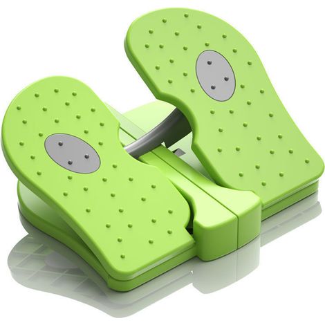 Appareil de step en nylon renforcé, mini stepper silencieux et pliable, pour l'entraînement des jambes sous le bureau, vert pomme, taille unique (1/5)