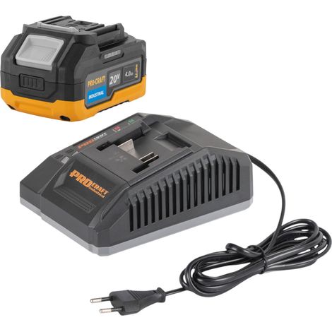 Procraft C20/4 chargeur 20 V 4 A courant de charge pour batteries Li-Ion