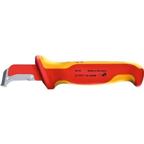Knipex 98 55 Coltello ergonomico isolato VDE