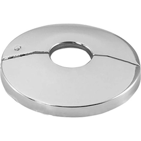 tecuro Scharnierrosette Ø 49 mm x Ø 88 mm x 12 mm - Messing verchromt