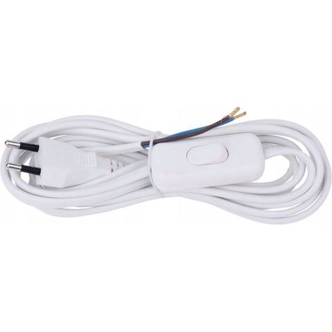 Emos S08273 - Cable de conexión con interruptor, 3 m, 2x0,75 mm2 1 unidad. (1/3)