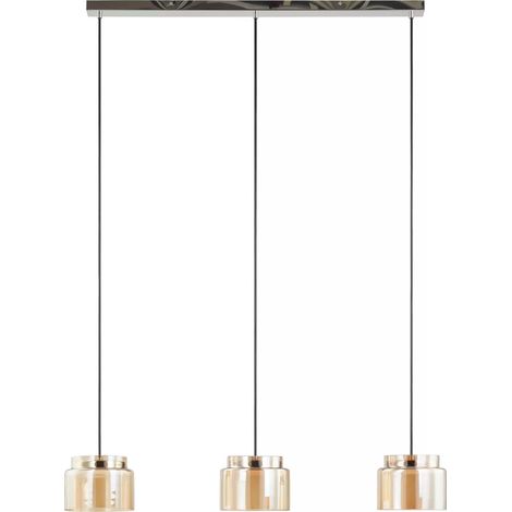 [NEUWERTIG] Lucande Diano Hängeleuchte Amber Dreiflammig Hängelampe Lampe Pendelleuchte Led B-Ware