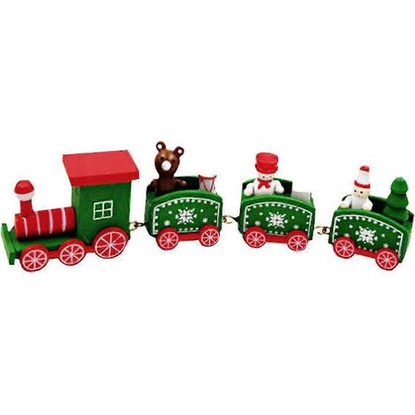 Train de Noël, cadeaux durables, sapin de Noël, jouet de train de dessin animé, décoration Jiyuge