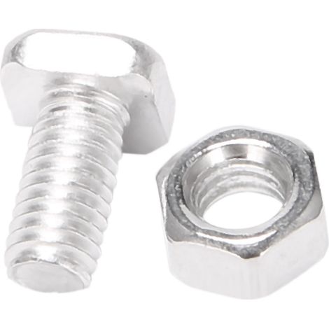 Filiyano – kit de réparation pour – 200 écrous et boulons M6x12mm pour serre, boulons à tête, écrous, kit de réparation pour serre, pièces de rechange (1/5)