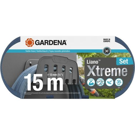 GARDENA Textilschlauch Liano Xtreme 15m 1/2" Set Halter