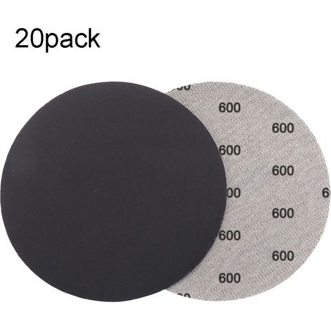 Disque Abrasif - 150 mm - Carbure De Silicium - Usage Humide Ou Sec - Pour Ponçage Meuble Bois Métal Automobile - 20 Pièces (1/5)