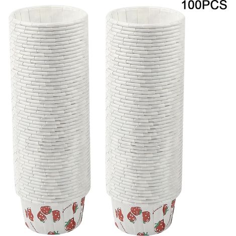 100 Pièces Caissettes à Cupcakes Papier Rond pour Pâtisserie Muffins Fête Maison Mariage (1/5)