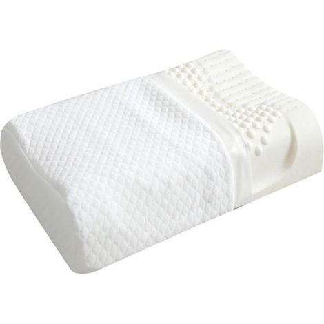 Oreiller 100 % latex naturel 30 x 50 cm - Oreiller en mousse de latex soulageant les points de pression (1/5)