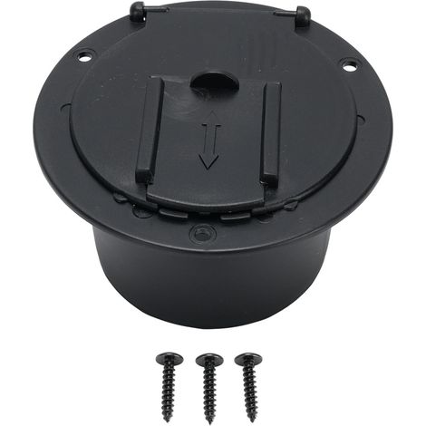 Ortviai Cache-câble électrique pour camping-car, caravane et abri – étanche, noir, installation facile