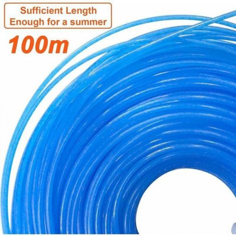 Bobine Fil Nylon - 1.6 mm x 100 m - Pour Coupe-Bordure Débroussailleuse - Remplacement Trimmer (1/4)