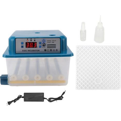 Incubateur d'œufs entièrement automatique 16 œufs, température constante pour poules, canards, cailles, oies, prise US 100-240V (1/5)
