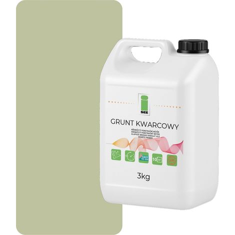 Imprimación de cuarzo para yeso de silicona, 3 kg, verde pistacho claro F483 (1/5)