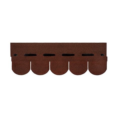 Tegole Canadesi ONDULINE Bardoline coda di castoro. Dimensioni 100 x 34 cm. Confezione da 2,32 mq. Colore rosso (1/4)