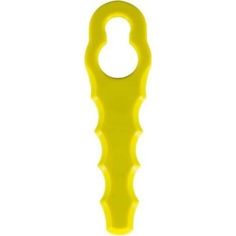 Packung mit 50 Ersatzklingen, kompatibel mit Ryobi Rasentrimmern, doppelt gezahnte Klingenköpfe RAC155, RAC157, RAC158 (1/4)