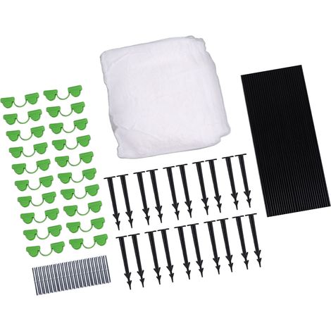 Kit de construction de tunnel en polyéthylène et fibre de verre, arceaux de jardin à monter soi-même, cadre de support, fournitures pour potager surélevé, bâche de protection (1/5)