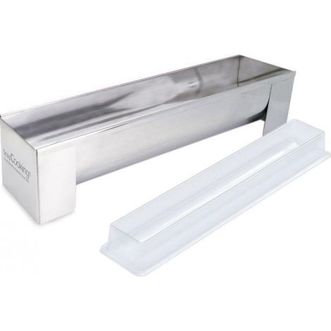 Apc Stampo in acciaio inox Bûche 30 x 8,2 cm Scrapcooking