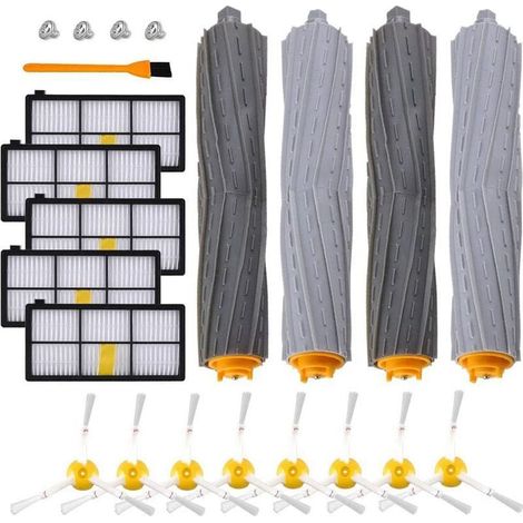 Pièces de rechange pour iRobot Roomba , 960 980 895 880 870 871 etc , Kit de Pièces de Rechange Brosse 800/900 Séries pour Aspirateur iRobot Roomba de (5+8+4) (1/4)