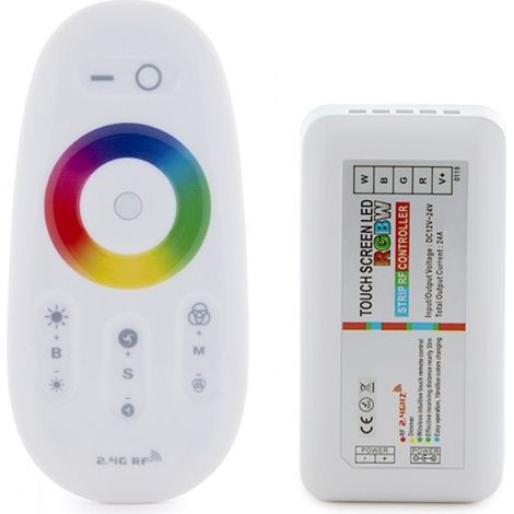 Controlador 2,4G Tira LED RGB-Blanco Mando a Distancia 12-24VDC ► 288/576W (1/4)
