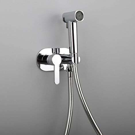 Pulvérisateur bidet portatif pour toilettes, douche bidet, eau chaude et froide, kit pulvérisateur bidet sanitaire portatif (1/3)