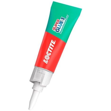 Loctite superglue-3 gel colla di riparazione riposizionabile tubetto 3g x2 Loctite (1/2)