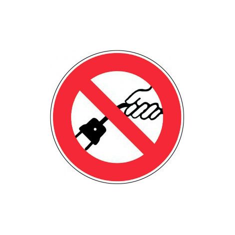 Panneau Interdiction de tirer sur le cable - Rigide Ø300mm - 4062532