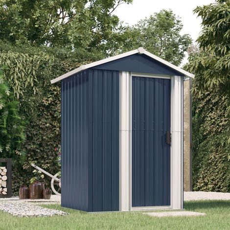 Geräteschuppen Anthrazit 126x97,5x177 cm Verzinkter Stahl CFW382047 (1/5)