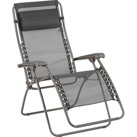 Zero-Gravity-Relaxliege-Garten - Rsxa - Batyline® Iso - Schwarz Noir - Lafuma Mobilier