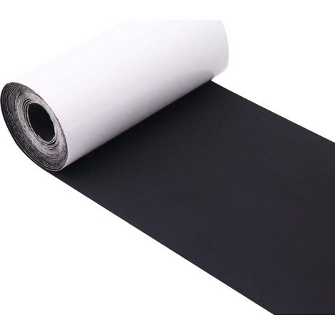 Patchs adhésifs en nylon - Pour réparation de vêtements, doudoune, tente, housse de vêtement - 7,6 cm x 200 cm - Noir (1/4)