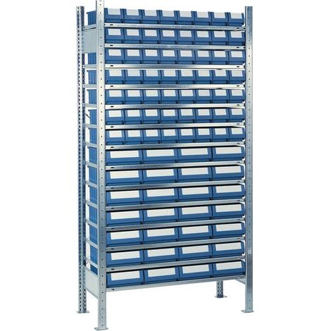 Steckregal H2000xB1.000xT300mm Anbauregal 14 Stahlböden 56 x 1,28 x 2 - 9000453767 (1/3)