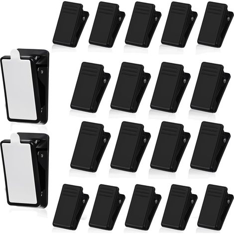 Lot de 20 mini clips muraux autocollants - Parfaits pour une utilisation intérieure et extérieure, la décoration et l'organisation (1/5)