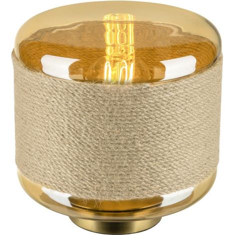 Lampe à poser PANTILO ROPE 19 E27 cylindrique 1x max. 15 W E27 orange/or - SLV - 1010208 (1/3)