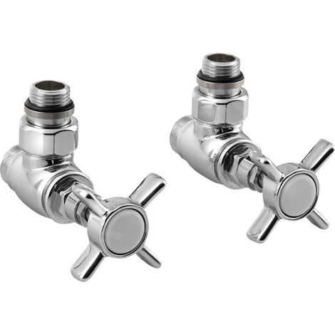 Sapho Star - Kit de raccordement de robinets, d'angle, manuel, chrome CP5020S (1/4)