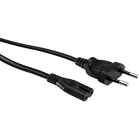 VALUE 19.99.2092 cable de transmisión Negro 3 m CEE7/16 C7 acoplador