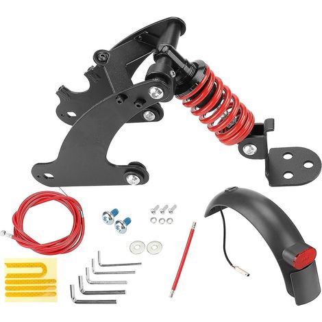 Hinterradstoßdämpfer für Roller, Hinterradfederung, Ersatzteil kompatibel mit M-Fit für Pro Pro2 – Rot (1/5)