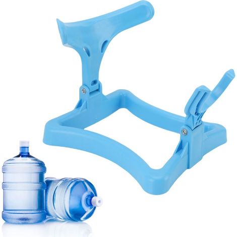 Porte Bidon d’Eau Portable et Dépliable avec Robinet à Clapet pour Bidons de 5 Gallons Plastique Table Hauteur Dégradée Sortie pour Camping Extérieur et Maison (1/5)