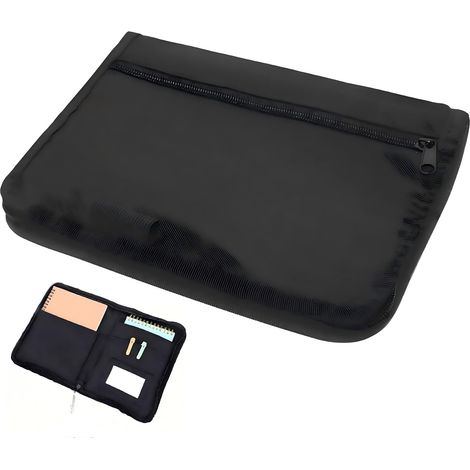 Pochette Pour VéHicule,24 X 17,5 cm Organiseur De Boîte À Gants Portable Multi Usages Porte-Documents A5 à Compartiments Multiples pour Factures Reçus Tickets Cartes (1/5)
