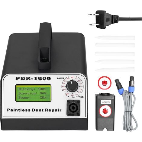 PDR-1000 Auto Body Dent Repair Machine Portable Household Dents Remover Tool Time/Power Adjust Car Paintless Dent Repairs Device (1/5)