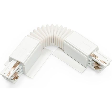 Unión Flexible Para Carril Trifásico Empotrable - Blanco