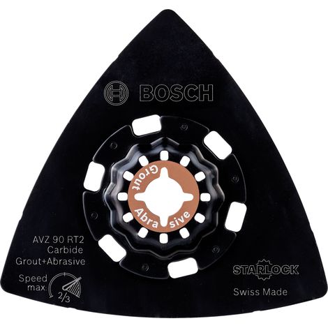 Bosch/Reciprocating Saw Blades Starlock AVZ 90 RT2 Carbide RIFF Sanding Plate