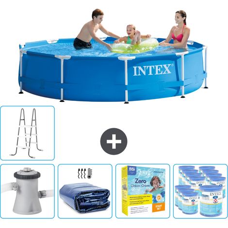 Intex Piscine Tubulaire Ronde - 305x76 cm - 6-pièces SCB27 (1/5)