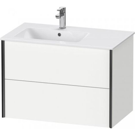 Support de lavabo sous plan XVIU 560x810x480mm Prof. noir mat blanc mat (1/3)