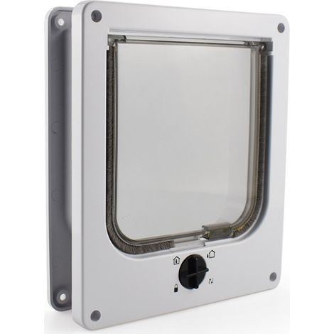 Chatière magnétique 4 voies pour chat et petit chien – Installation facile – Dimensions 27x23.5cm – Matériau ABS pour durabilité – Fuienko